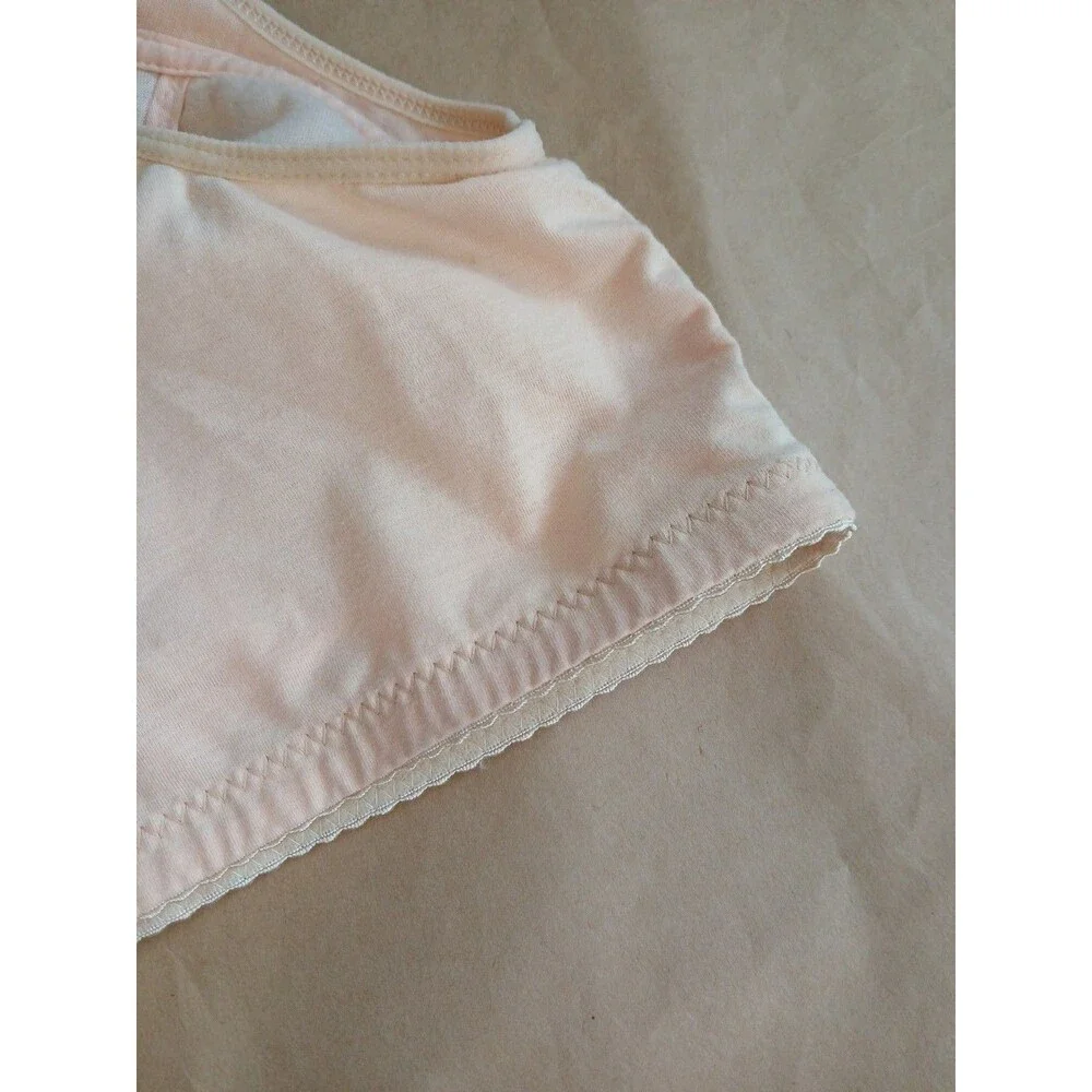 Wireless Front Snap Close Bra Womens 40D Peach - Picture 8 of 8